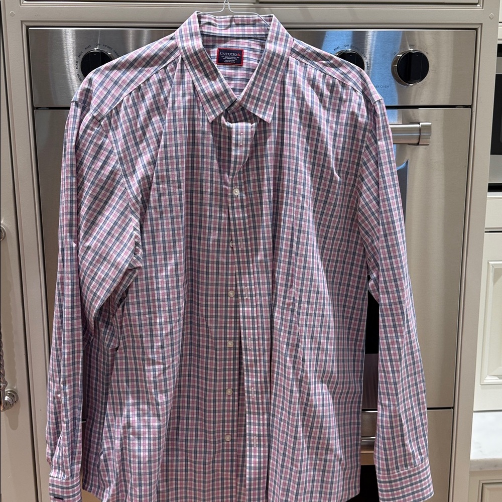 Worn Once Plaid UNTUCKit Buttondown XXXL